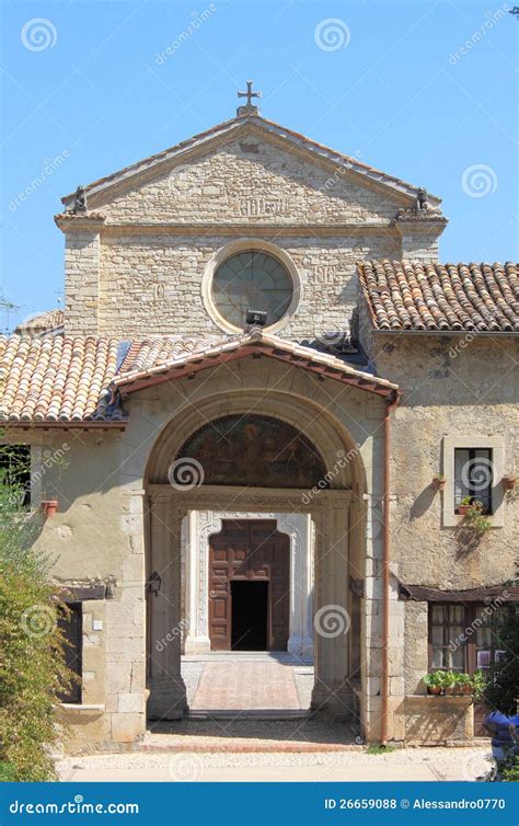 Abbey of Farfa stock photo. Image of italian, facade - 26659088