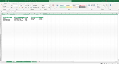 Payroll Excel and Google Sheets Template - Simple Sheets