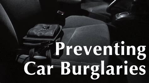 "Preventing Car Burglaries" - YouTube