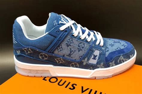 Louis Vuitton Blue Denim Sneakers | Paul Smith