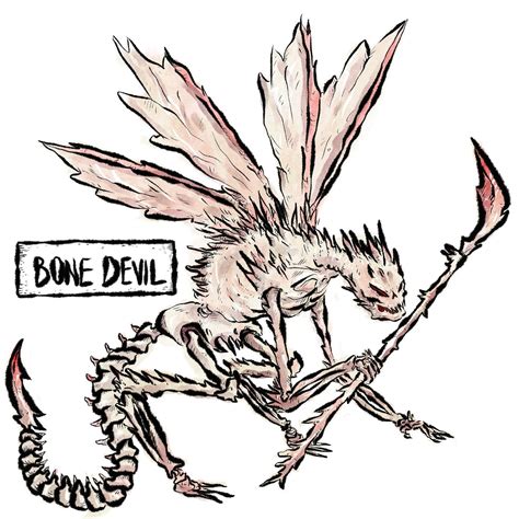 I've been drawing DnD monsters, here's a bone devil! : r/DigitalPainting