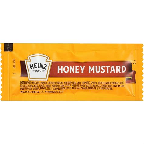 Mustard Packets, honey 10ct (1513)