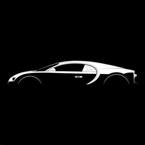 Bugatti Chiron Silhouette | Bugatti chiron, Bugatti, Car silhouette