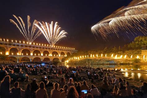The "Féeries du Pont" is a sound and light show in June and a highlight in Pont du Gard's year ...