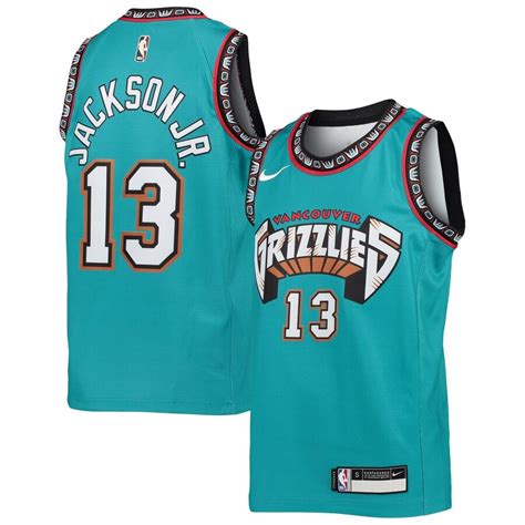 Memphis Grizzlies Jaren Jackson Jr. Nike Turquoise Hardwood Classics Swingman Jersey - Maillot ...