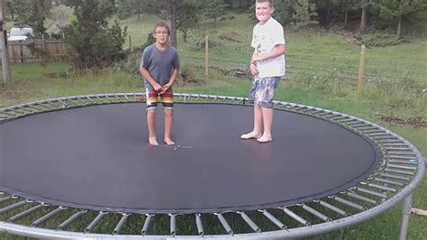 EPIC trampoline bouncing challenge: who can bounce the highest - YouTube