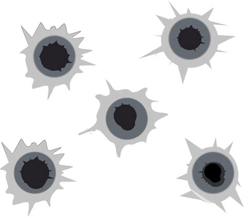 Shot Holes Five Slash - Free vector graphic on Pixabay