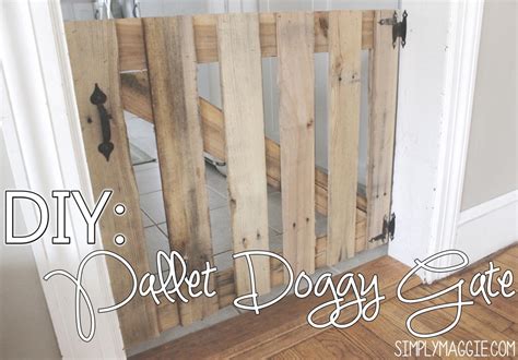 DIY - Pallet Doggy Gate | SimplyMaggie.com