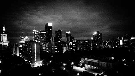 Free Images : horizon, black and white, skyline, night, city, skyscraper, cityscape, dusk ...