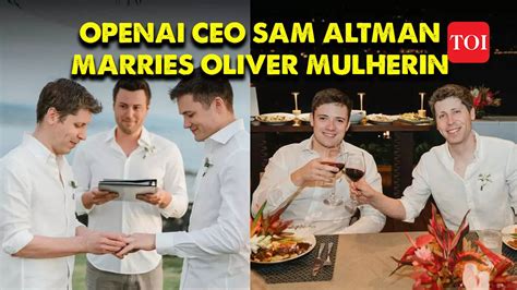 OpenAI CEO Sam Altman marries long-time partner Oliver Mulherin | TOI ...