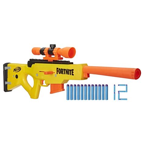 Buy Nerf Fortnite BASR-L Dart Blaster, 6 Dart Clip, 12 Nerf Elite Darts, Nerf , Bolt Action ...