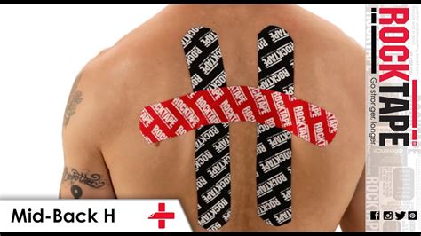 RockTape - Kinesiology Tape Instruction - Mid-Back H - YouTube