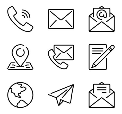 Phone Email Icon Vector at GetDrawings | Free download