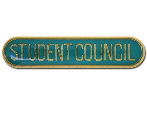 Student Council Rounded Edge Bar Badge