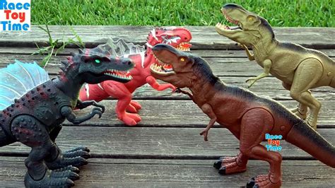 Dino Battle Compilation Videos - Dinosaurs Toys For Kids - YouTube