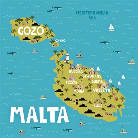 Malta Sightseeing Map