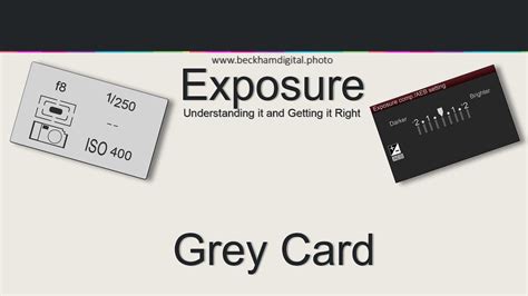 Video 004 Understanding Exposure Grey Card - YouTube