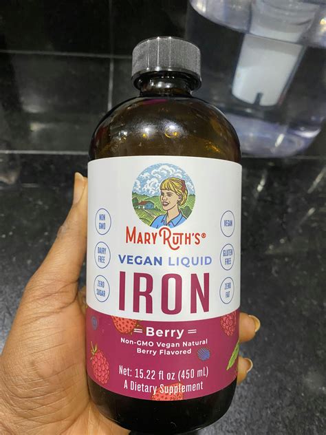 Vegan Liquid Iron Supplement For Adults – MaryRuth Organics