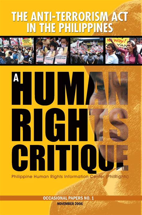 A Human Rights Critique – Philippine Human Rights Information Center