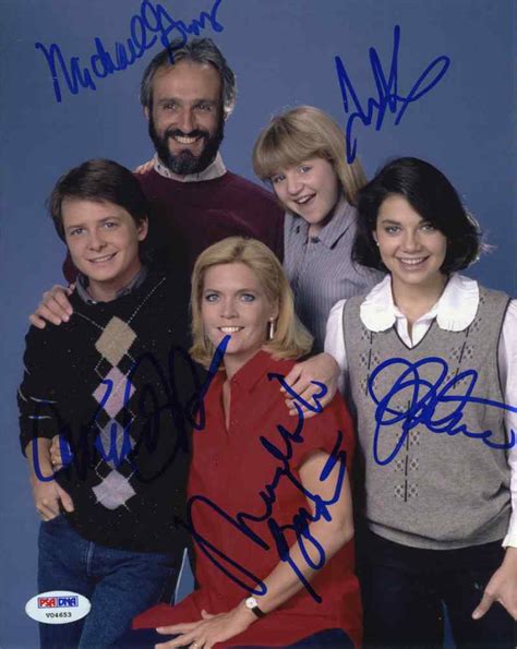 Family Ties Cast by 5 Members Signed 8x10 Photo Certified Authentic PSA ...