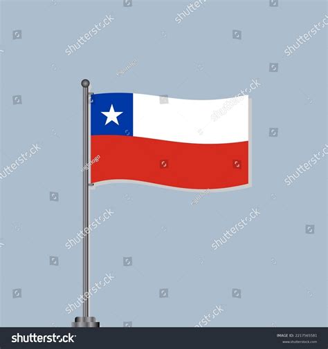 Illustration Chile Flag Template Stock Vector (Royalty Free) 2217565581 | Shutterstock