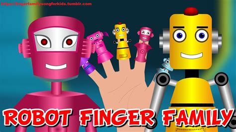 Family Finger Song Robot - The Version Of Robot Fun | Finger song, Finger family, Finger family song