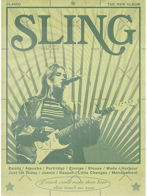 "Clairo Sling Retro Album Concert" Poster for Sale by lgsketches ...