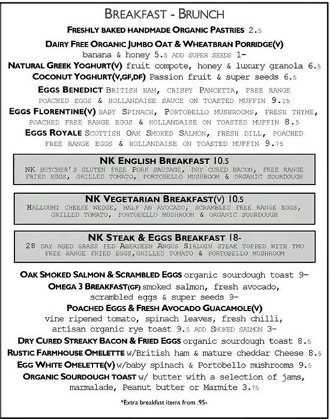 Natural Kitchen Menu, Menu for Natural Kitchen, City of London, London ...