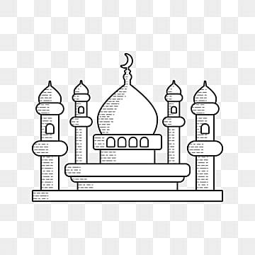 Mosque Outline PNG Transparent Images Free Download | Vector Files | Pngtree