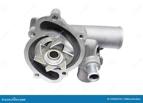 Car Water Pump, Isolated on Stock Photo - Image of machine, pomp: 104428154