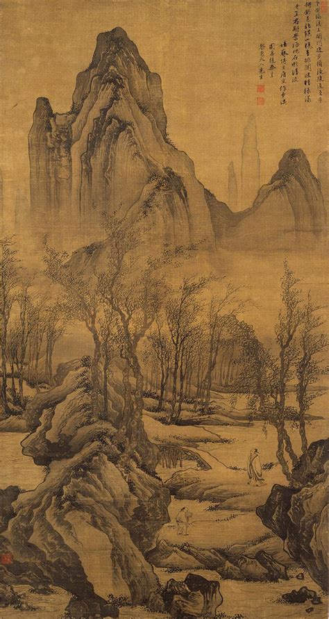 Tang Yin: Strolling by the Stream | Chinese Painting | China Online Museum