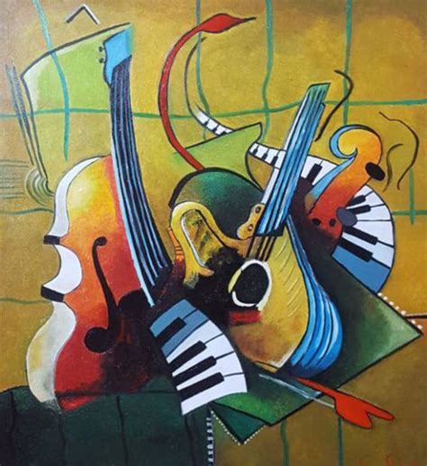 Original instruments oil Painting on Canvas, abstract art Painting by Btwelve Art | Saatchi Art