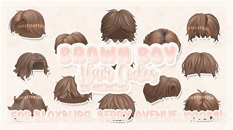 BERRY AVENUE CODES HAIR BOY BROWN PT1! also 4 BLOXBURG CODES ...