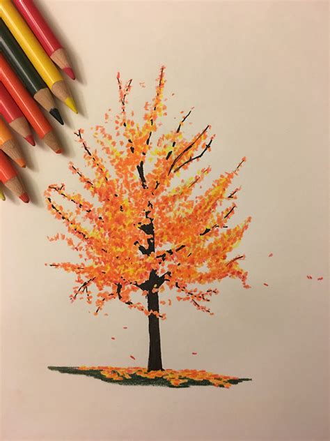 Pin by Amanda Hill-Mckenna on Drawing | Fall tree painting, Tree ...