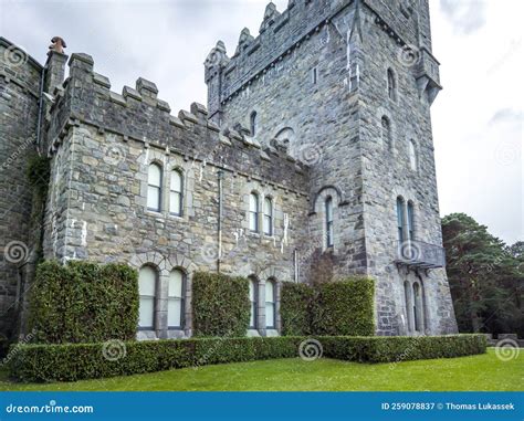 The Historic Glenveagh Castle, Donegal in Ireland Stock Image - Image ...