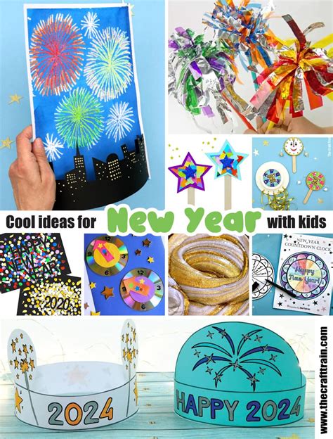 New Year crafts and activities for kids - The Craft Train