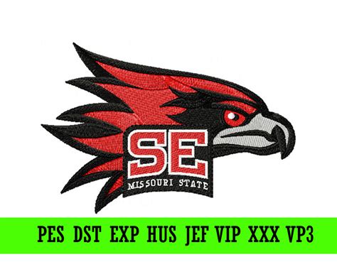 SE Missouri State Redhawks logo machine embroidery design – SVG Shop