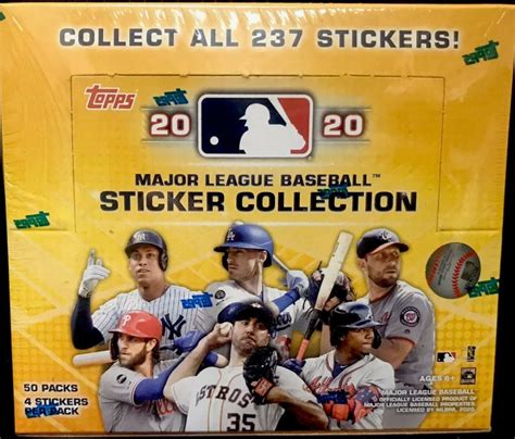 2020 Topps MLB Sticker Collection - Baseball Sticker Checklist