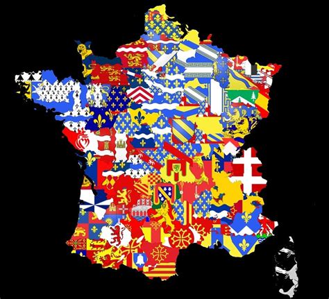 Flag map of metropolitan France and it's departements I made, it's very blurry because of a dumb ...