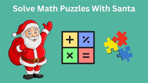 Solve math puzzles with Santa