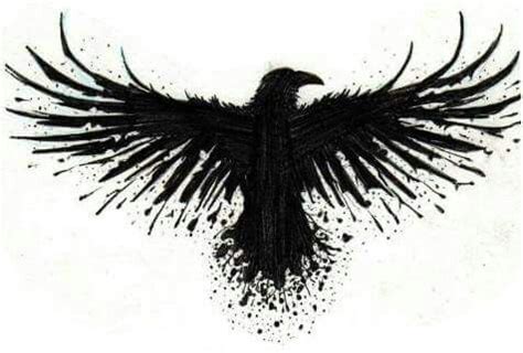 Gothic creepy gotg raven tattoo | Spooky tattoos, Crow tattoo design ...