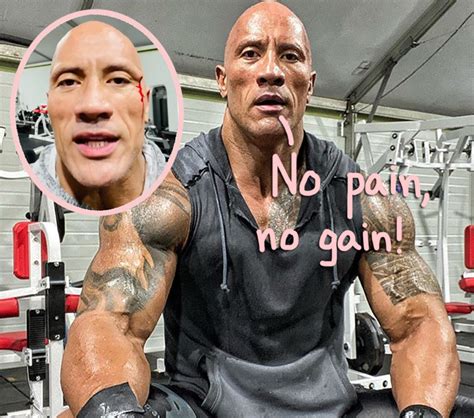 The Rock Hit The Gym A Little TOO Hard This Time - See The Bloody Injury Video! - Perez Hilton