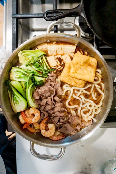 Easy Sukiyaki Recipe - Japanese Beef Hot Pot - Mochi Mommy