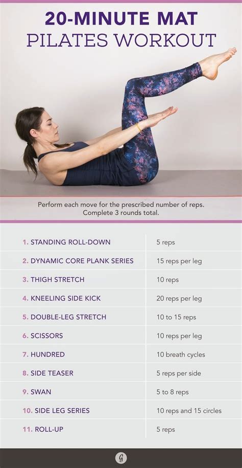 Printable Pilates Workout Routine