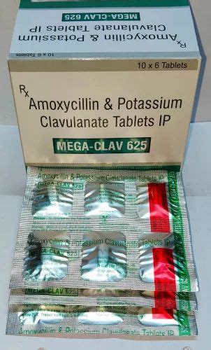 Amoxyclav Amox Clavu Tabs, 625 mg at Rs 50/strip in Gwalior | ID ...