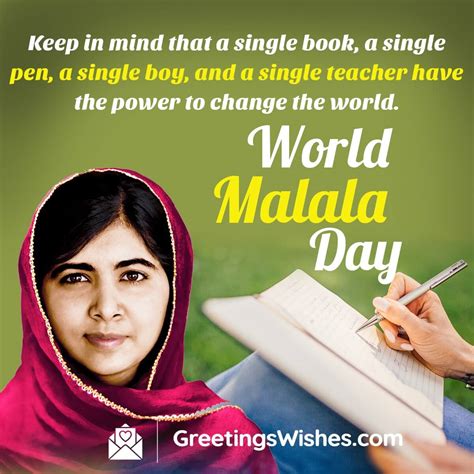 World Malala Day Messages Quotes (12 July) - Greetings Wishes