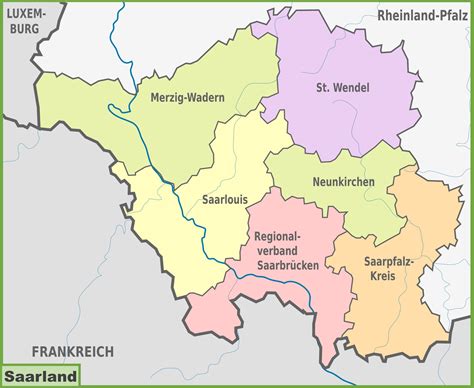 Saarland Map