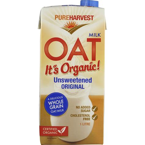 Pureharvest Organic Oat Milk 1l | Woolworths