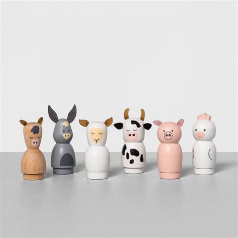 Wooden Peg Play Animals | Magnolia Wooden Toys From Target | POPSUGAR ...