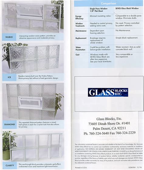 Glass Blocks, Etc. - Seves Brand Glass Block Panels - Adding Security and Beauty to your Home